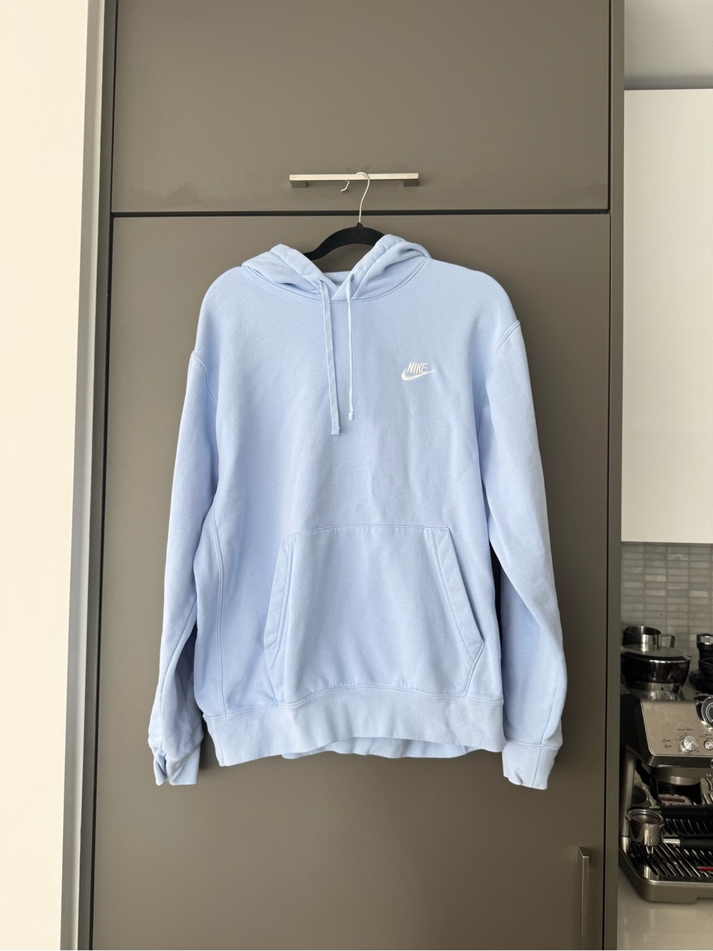 Nike Light Blue Hoodie Size L Sports Hoodie Casual Hoodie Blue Hoodie